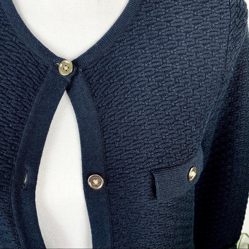 Jones New York Black Button-Up Cardigan Size Small Petite NWOT - Picture 4 of 11